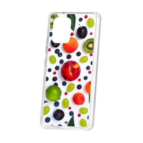 Чехол Samsung Galaxy S10 Lite Kruche Print Fruits в Фианит-Ломбард