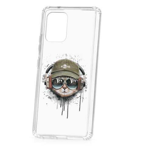 Чехол Samsung Galaxy S10 Lite Kruche Print Кот в наушниках в Фианит-Ломбард