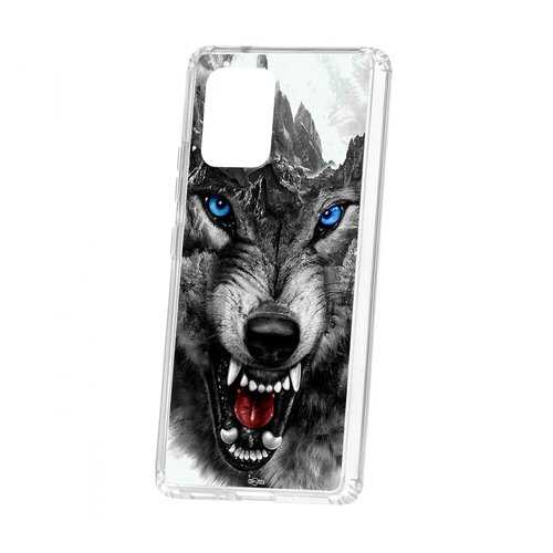 Чехол Samsung Galaxy S10 Lite Kruche Print Волк в Фианит-Ломбард
