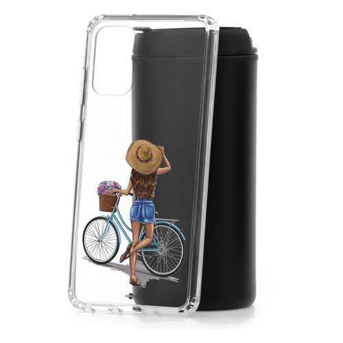 Чехол Samsung Galaxy S20 Plus Kruche Print Велосипедная прогулка в Фианит-Ломбард