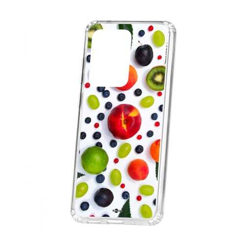 Чехол Samsung Galaxy S20 Ultra Kruche Print Fruits в Фианит-Ломбард