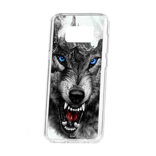 Чехол Samsung Galaxy S8 Plus Kruche Print Волк в Фианит-Ломбард