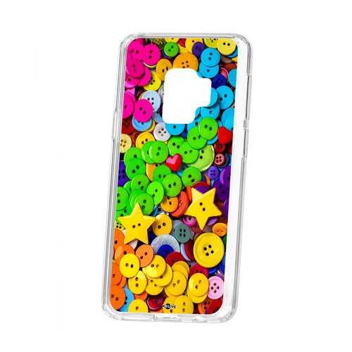 Чехол Samsung Galaxy S9 Kruche Print Пуговки в Фианит-Ломбард