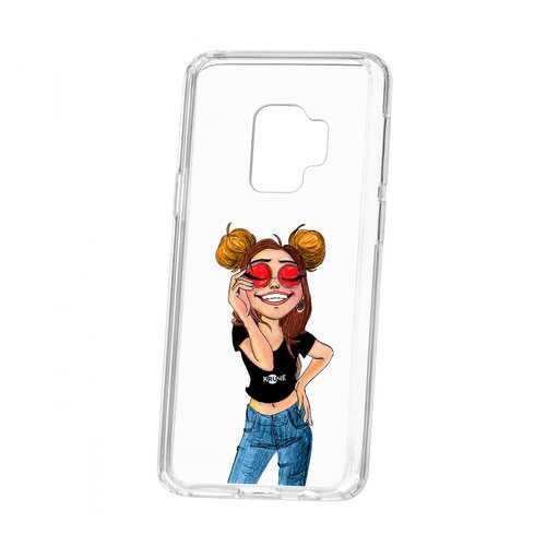 Чехол Samsung Galaxy S9 Kruche Print Smiling в Фианит-Ломбард