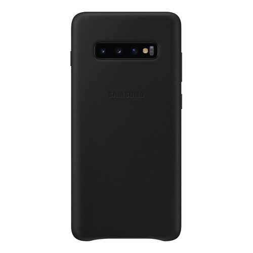 Чехол Samsung Leather Cover для Galaxy S10 Plus Black в Фианит-Ломбард