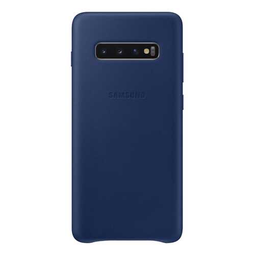 Чехол Samsung Leather Cover для Galaxy S10 Plus Dark Blue в Фианит-Ломбард