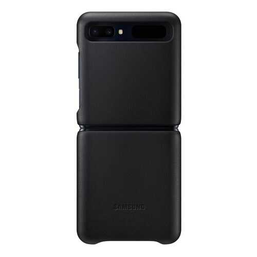 Чехол Samsung Leather Cover для Samsung Galaxy Z Flip Black в Фианит-Ломбард