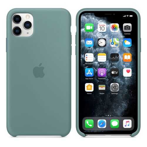 Чехол Silicone Case для Apple iPhone 11 Pro Max Cactus Дикий кактус (MXW82FE/A) в Фианит-Ломбард