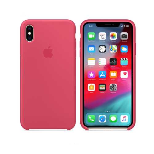 Чехол Silicone Case для Apple iPhone XS Max Hibiscus Гибискус (MWA1LFE/A) в Фианит-Ломбард