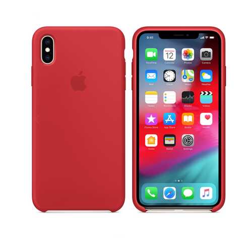 Чехол Silicone Case для Apple iPhone XS Max PRODUCT Red Red (MWP1HFE/A) в Фианит-Ломбард