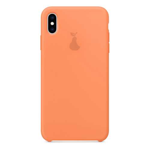 Чехол Silicone Case для iPhone XS Max Премиум, оранжевый, SCPQIPXSM-02-CLEM в Фианит-Ломбард
