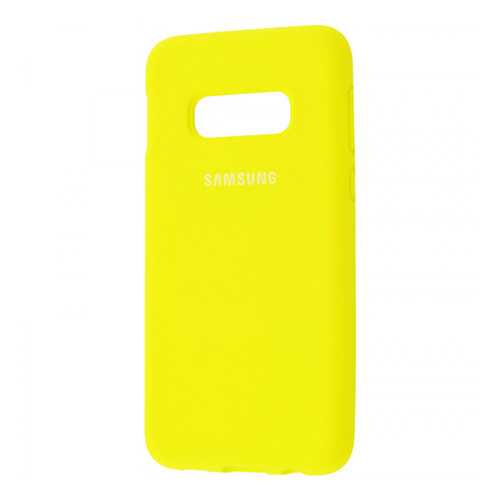 Чехол Silicone Cover для Samsung Galaxy S10 E (full protective) Yellow в Фианит-Ломбард