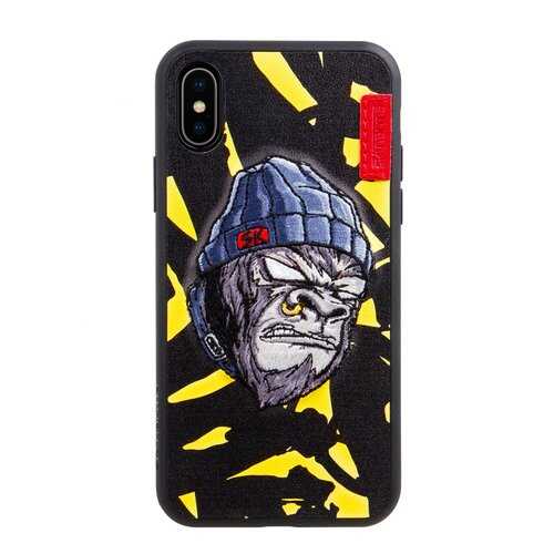 Чехол Skinarma для Apple iPhone X Kemono Gorilla Saru Yellow в Фианит-Ломбард