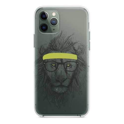 Чехол СМАКС Лев в очках Apple iPhone 11 Pro Max в Фианит-Ломбард