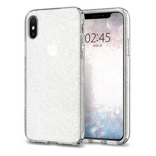 Чехол Spigen Liquid Crystal Glitter (063CS25111) для iPhone X/Xs (Crystal Quartz) в Фианит-Ломбард