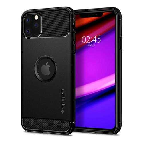 Чехол Spigen Rugged Armor 075CS27133 для iPhone 11 Pro Max Black в Фианит-Ломбард