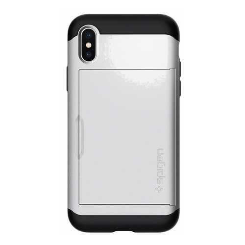 Чехол Spigen Slim Armor CS (057CS22158) для Apple iPhone X (Satin Silver) в Фианит-Ломбард