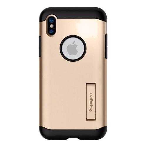 Чехол Spigen Slim Armor для Apple Apple iPhone X Champagne Gold (057CS22136) в Фианит-Ломбард
