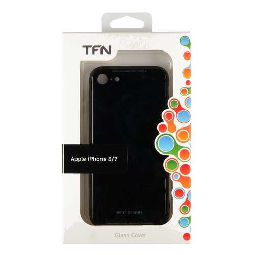 Чехол TFN для Iphone 8/7 Glass Black в Фианит-Ломбард