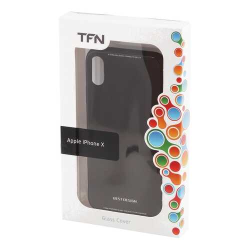 Чехол TFN для Iphone X Glass Black в Фианит-Ломбард