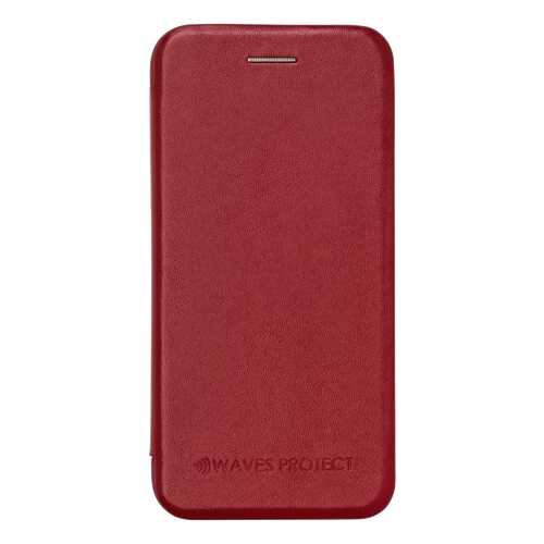Чехол Waves Protect кожаный для iPhone 7 Plus, 8 Plus red в Фианит-Ломбард
