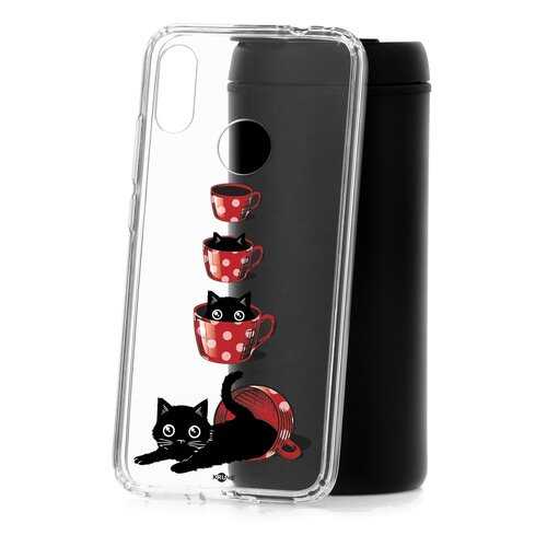 Чехол Xiaomi Redmi Note 7 Kruche Print Котенок в чашке в Фианит-Ломбард