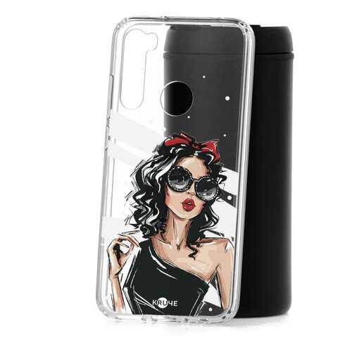 Чехол Xiaomi Redmi Note 8 Kruche Print Фэшн леди в Фианит-Ломбард