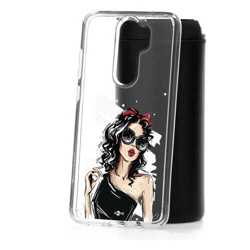 Чехол Xiaomi Redmi Note 8 Pro Kruche Print Фэшн леди в Фианит-Ломбард