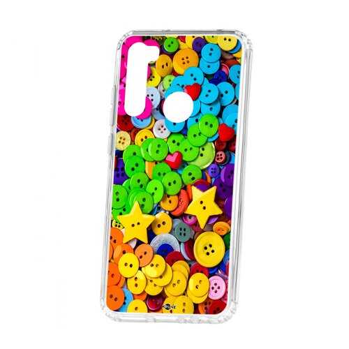 Чехол Xiaomi Redmi Note 8T Kruche Print Пуговки в Фианит-Ломбард