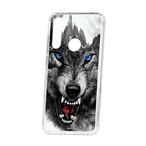 Чехол Xiaomi Redmi Note 8T Kruche Print Волк в Фианит-Ломбард