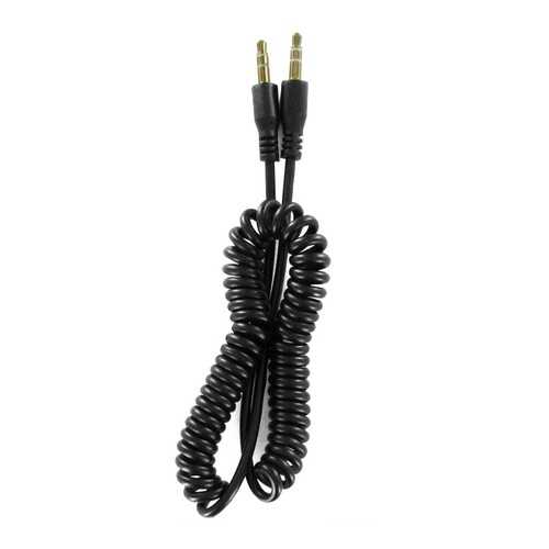 Кабель AUX Krutoff Spiral, 1m Black в Фианит-Ломбард