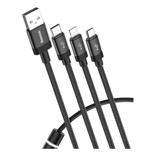 Кабель Baseus Data Faction Lightning 1.2m Black в Фианит-Ломбард