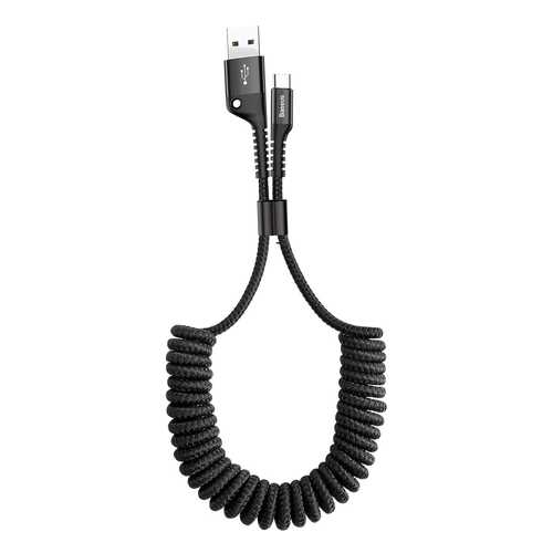 Кабель Baseus Fish-eye Spring Type-C 1m Black в Фианит-Ломбард