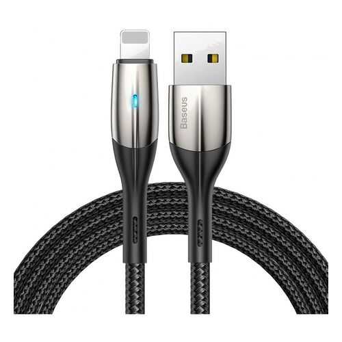 Кабель Baseus Horizontal Data Cable With An Indicator Lamp Lightning 0.5m Black в Фианит-Ломбард