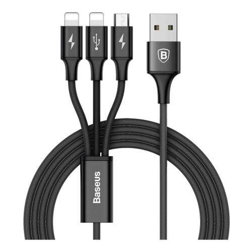 Кабель Baseus Rapid Lightning 1.2m Black в Фианит-Ломбард