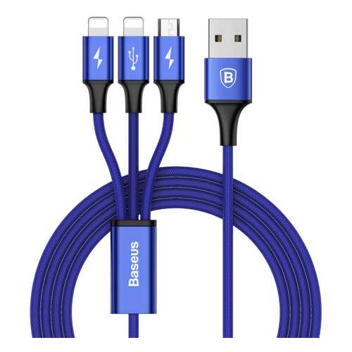 Кабель Baseus Rapid Lightning 1.2m Blue в Фианит-Ломбард