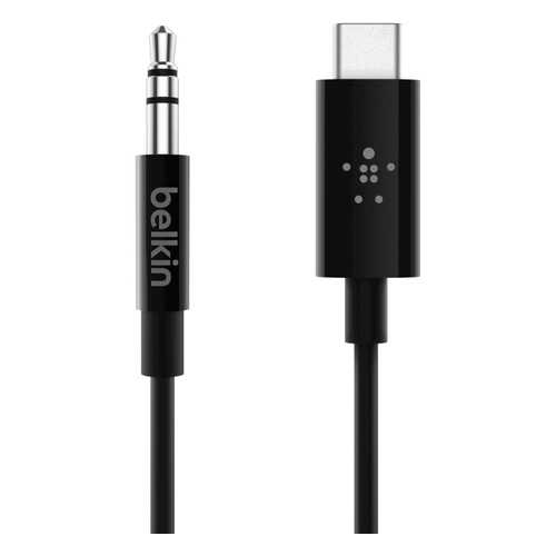 Кабель Belkin Rockstar 3.5mm/Type-C 0.9м (7U079bt03-BLK) в Фианит-Ломбард