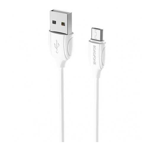 Кабель Borofone BX19 microUSB 1м White в Фианит-Ломбард