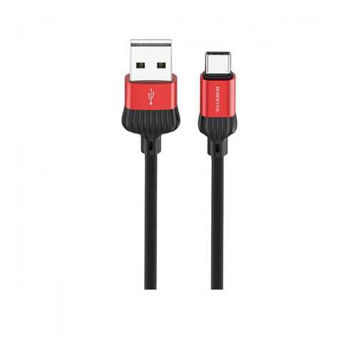 Кабель Borofone BX28 3A Type-C 1м Black/Red в Фианит-Ломбард