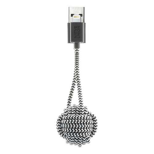 Кабель-брелок Native Union kEY-L-ZEB Lightning 0,165м White/Black в Фианит-Ломбард