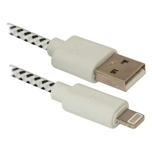 Кабель Defender Lightning 1м White в Фианит-Ломбард