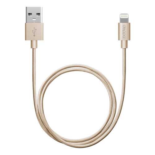 Кабель Deppa 72188 Lightning 1,2м Gold в Фианит-Ломбард