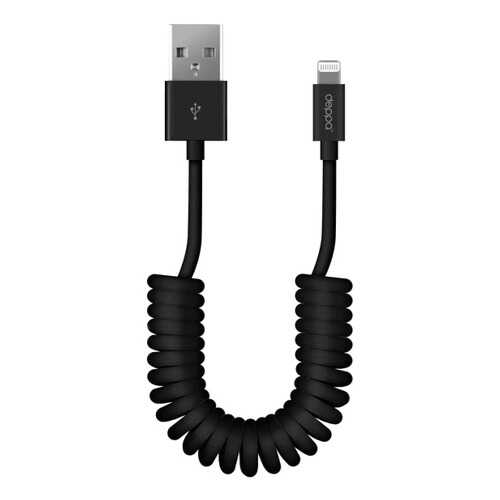 Кабель Deppa USB - 8-pin Lightning для Apple, витой, MFI, 1,5 м., черный в Фианит-Ломбард