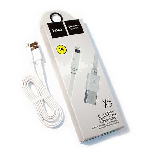 Кабель для зарядки и передачи данных Hoco X5 Bamboo USB - Lightning 1 м в Фианит-Ломбард