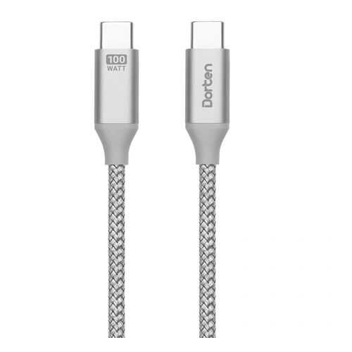 Кабель Dorten USB-C to USB-C PD Charging Cable Tetron Series 2 м Space Gray в Фианит-Ломбард