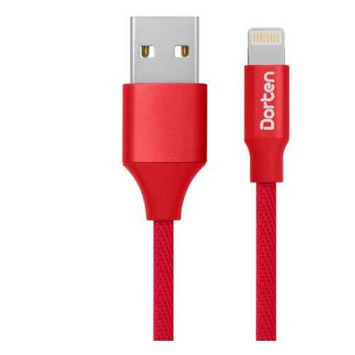 Кабель Dorten USB-C to USB Cable Canvas Series 1 м Red в Фианит-Ломбард