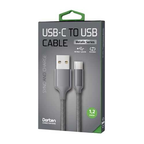 Кабель Dorten USB-C to USB Cable Metallic Series 1,2 м Dark Gray в Фианит-Ломбард