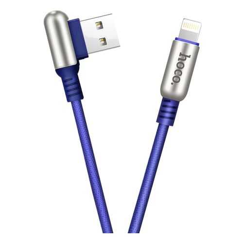 Кабель Hoco U17 Lightning 1,2м Blue в Фианит-Ломбард
