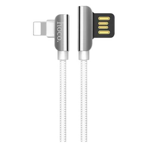 Кабель Hoco U42 Exquisite steel Lightning 1,2м White/Silver в Фианит-Ломбард