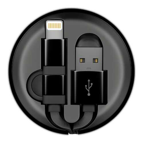 Кабель InterStep Lightning+MicroUSB 0,9м Black/Black в Фианит-Ломбард
